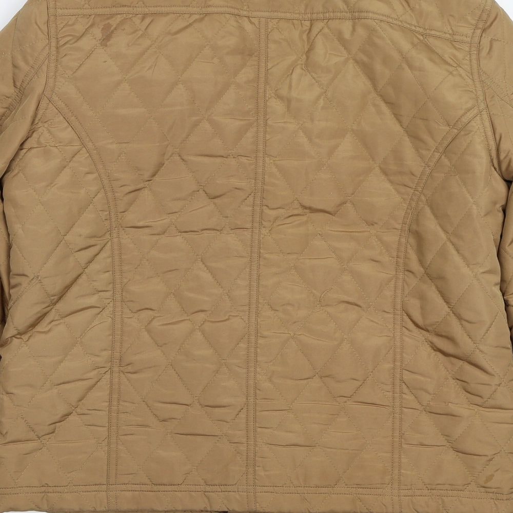 PARISIAN SIGNATURE Womens Brown Jacket Coat Size 12