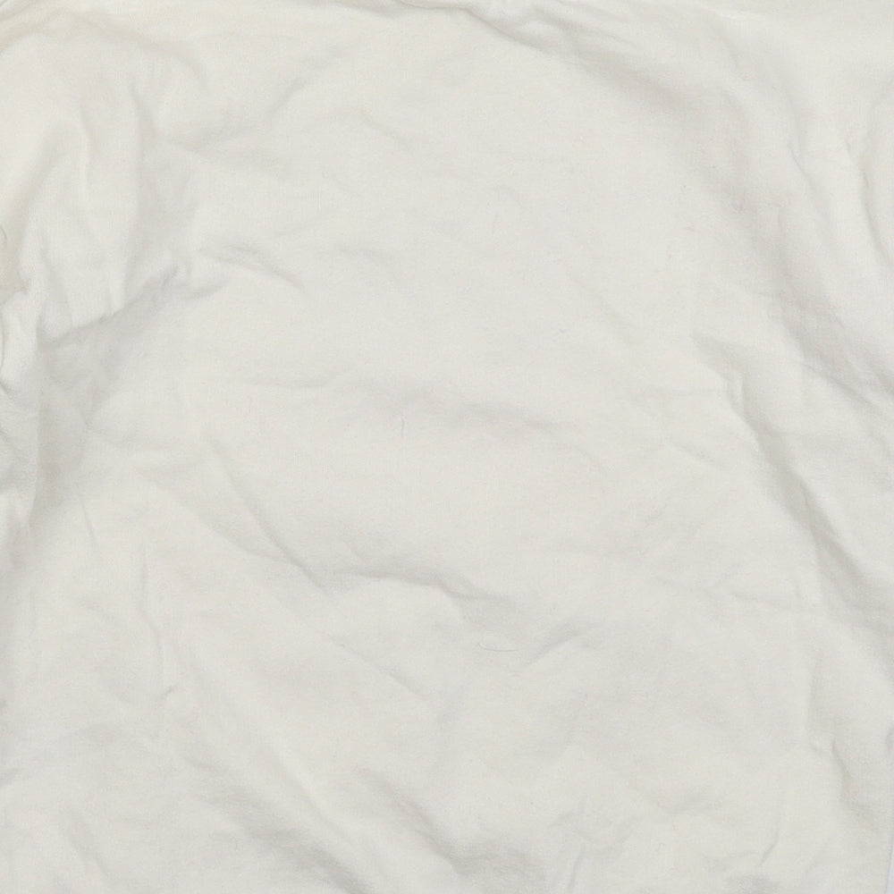 H&M Womens White Pullover Sweatshirt Size S