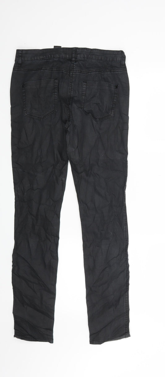 NEXT Womens Black Denim Skinny Jeans Size 8 L27 in