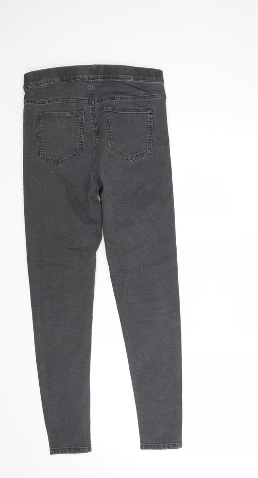 New Look Womens Black Denim Jegging Jeans Size 29 in L28 in