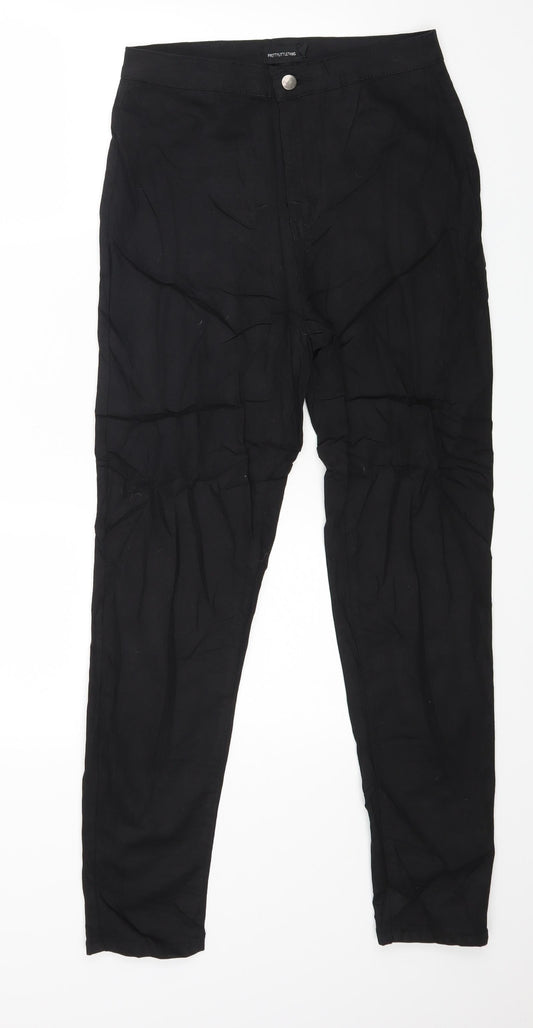 Womens UK Size 10 PRETTYLITTLETHING Regular Fit Skinny Black Jeans