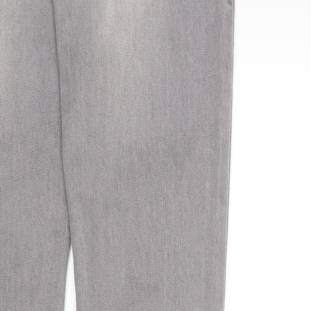 Primark Womens Grey Denim Skinny Jeans Size 8 L27 in