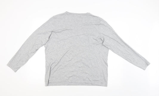 Canda Womens Grey Pullover Jumper Size L