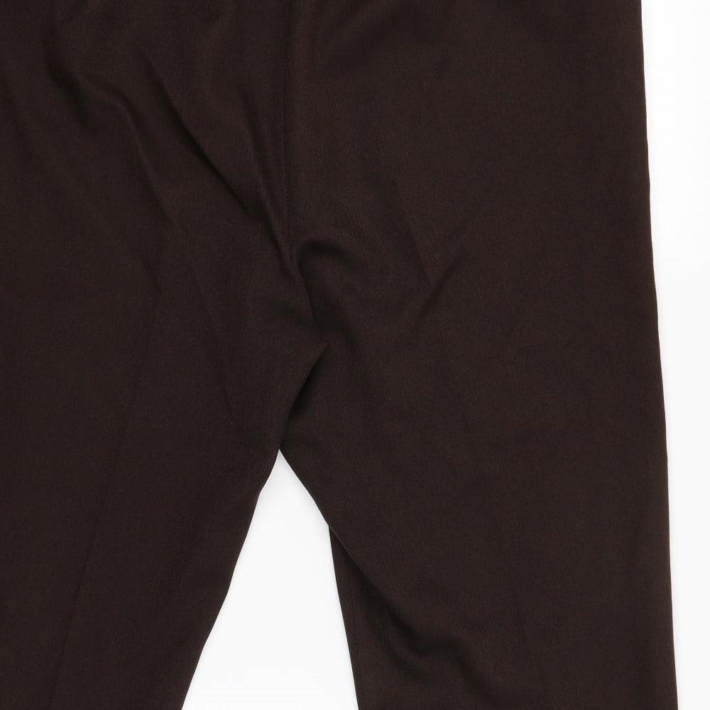 Womens UK Size 20 Marks and Spencer Regular Fit Cargo Brown Trousers