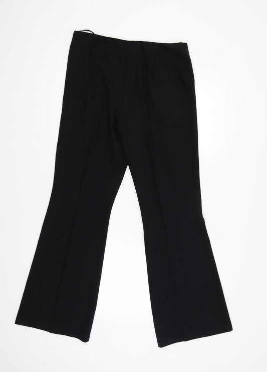 Womens UK Size 10 Marks and Spencer Regular Fit Black Trousers