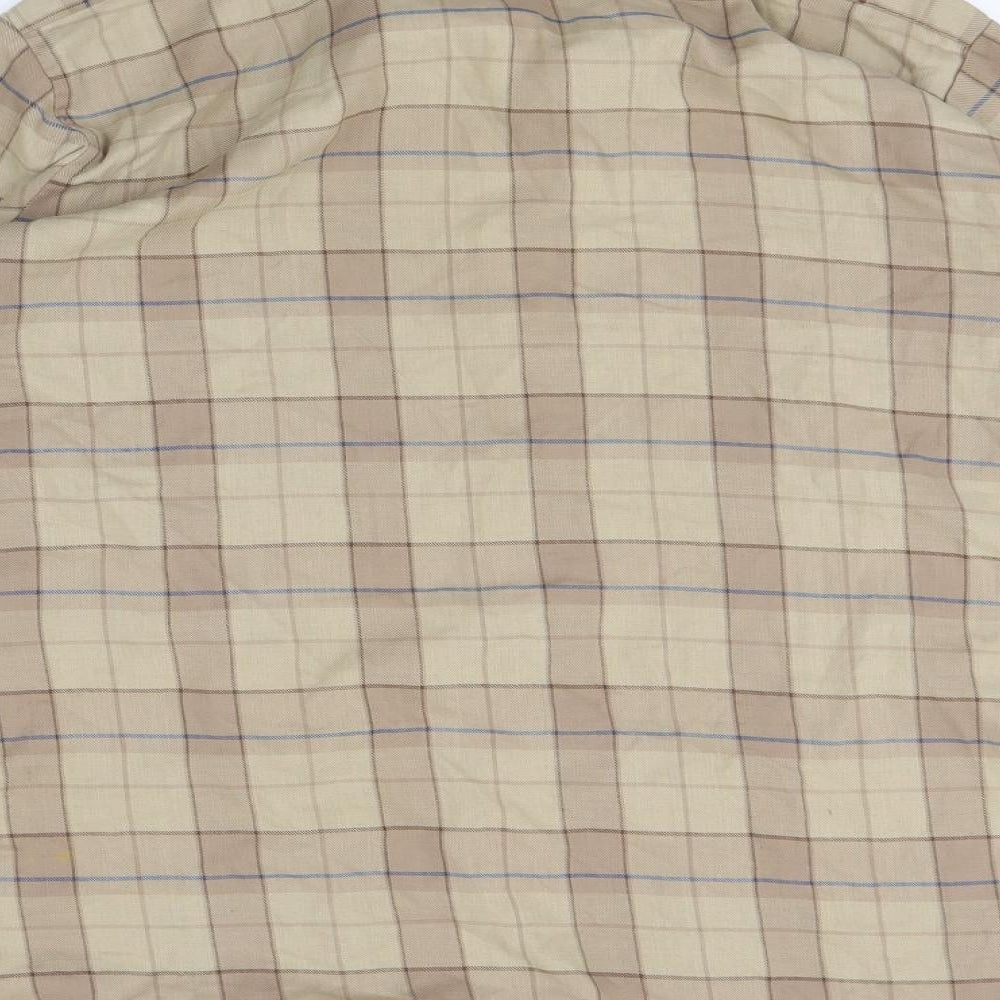 Willow Mens Brown Plaid Button-Up Size L