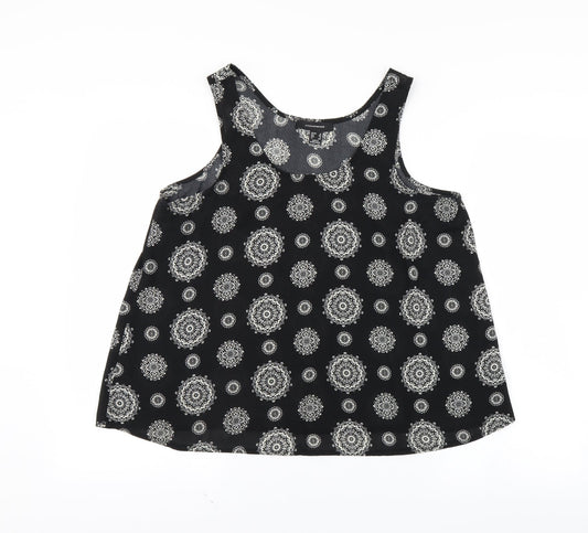 Womens UK Size 12 Atmosphere Black Basic Tank