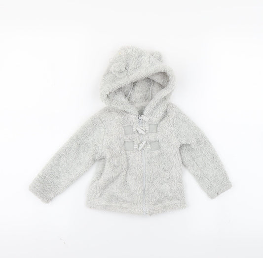 TU Grey Full Zip Jumper Size 6-9 Months