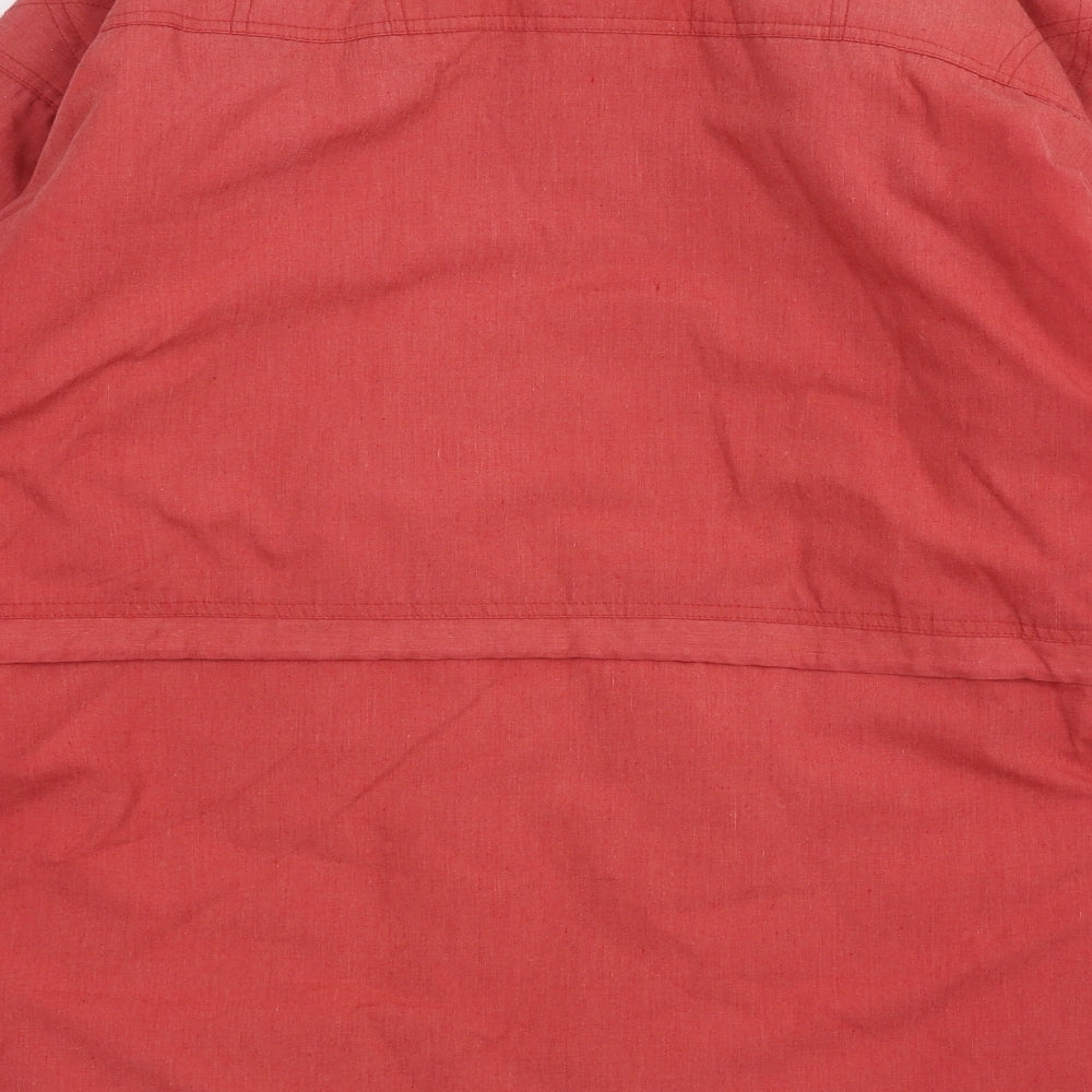 Womens UK Size 14 Essentials Red Pea Coat