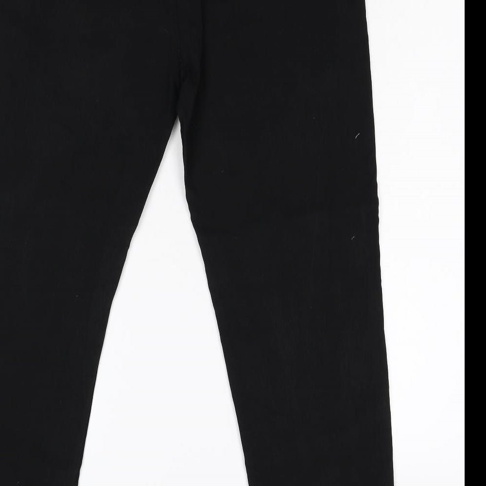 Womens UK Size M Preworn Regular Fit Skinny Black Jeans