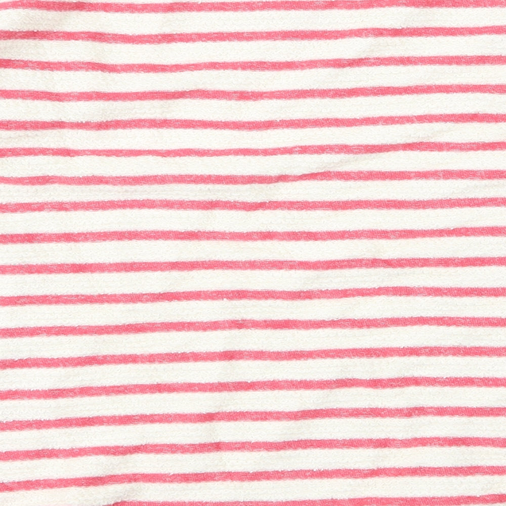 m&s Womens Red Striped Basic T-Shirt Size 2