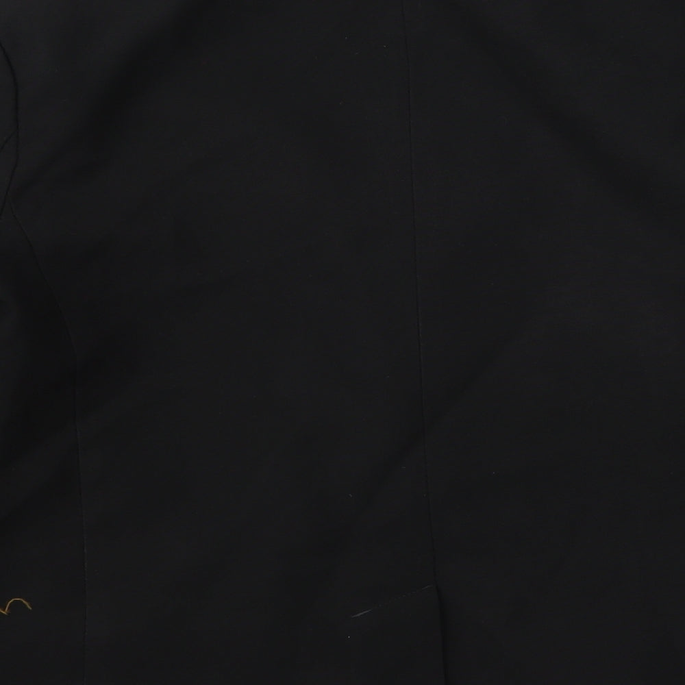 Brand and care label for George girls’ black jacket, size 15, years