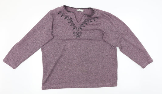 BHS Womens Pink Pullover Jumper Size 14