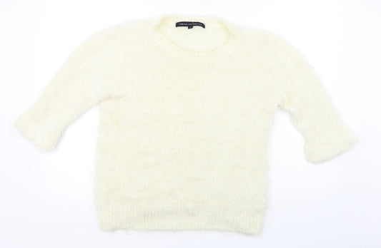 French Connection Womens Ivory Pullover Jumper Size L