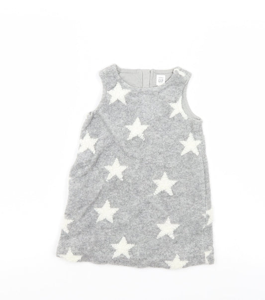 Gap Girls Grey T-Shirt Dress Size 3 Years - STARS