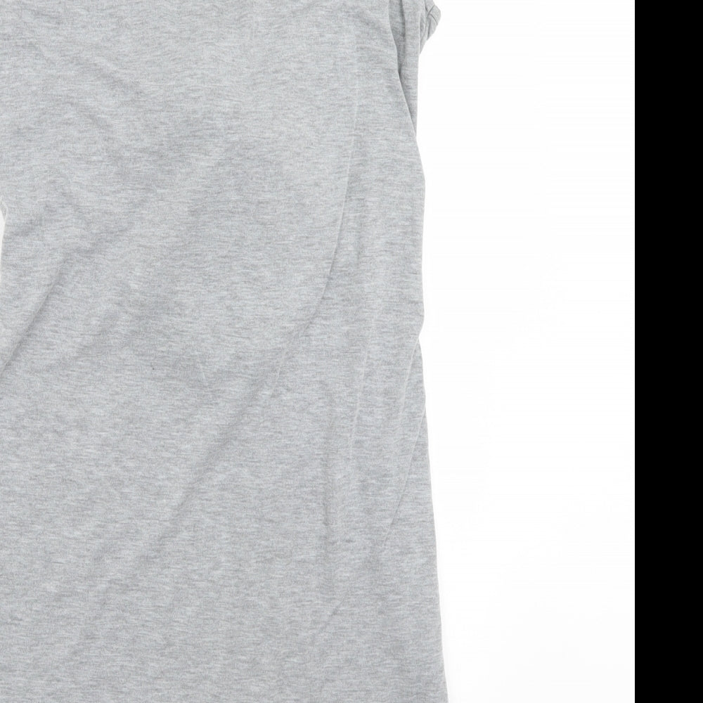 Womens UK Size 10 Boohoo Grey Basic Blouse