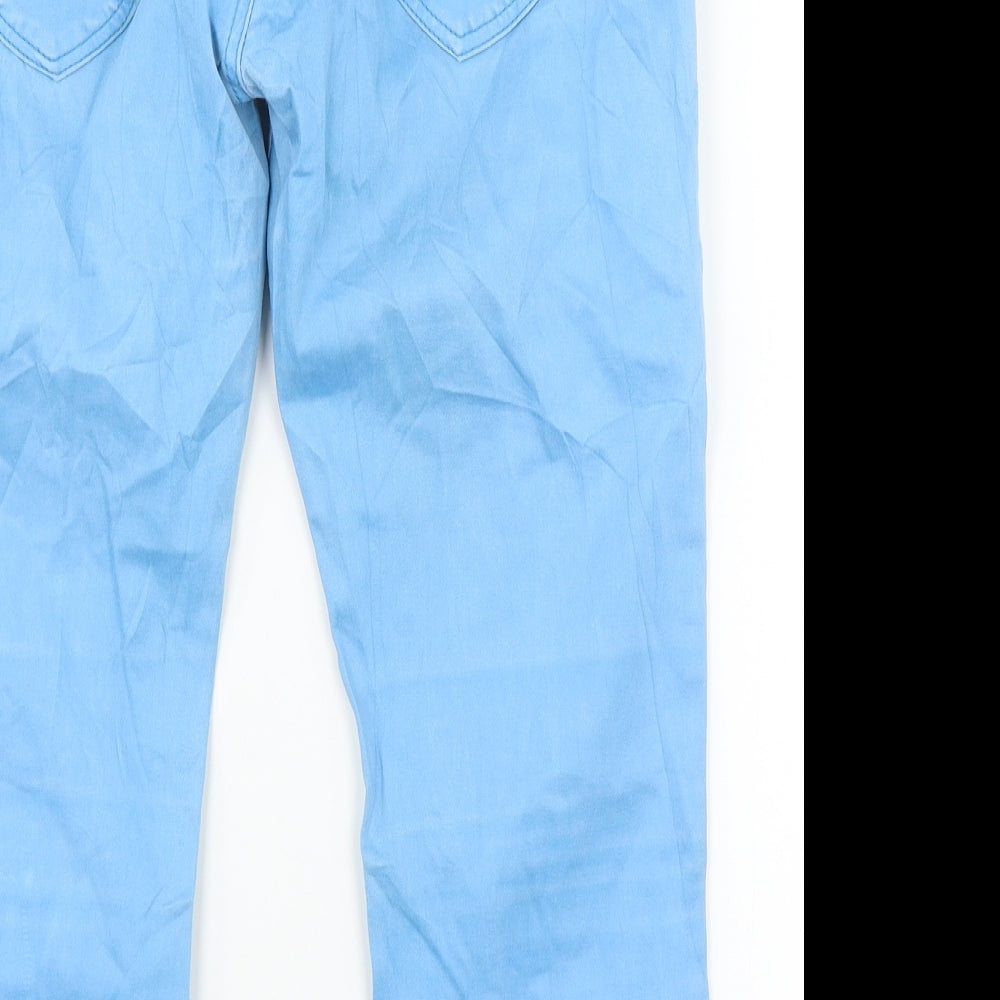 Madonna Denim Womens Blue Damask Cargo Leggings Size XL L31 in