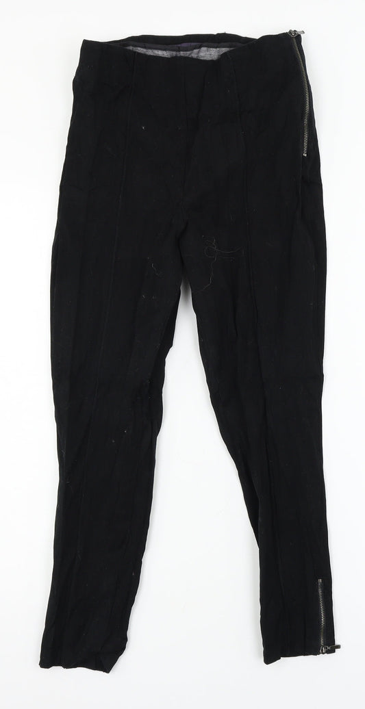 Womens UK Size 10 Marks & Spencer Regular Fit Black Trousers