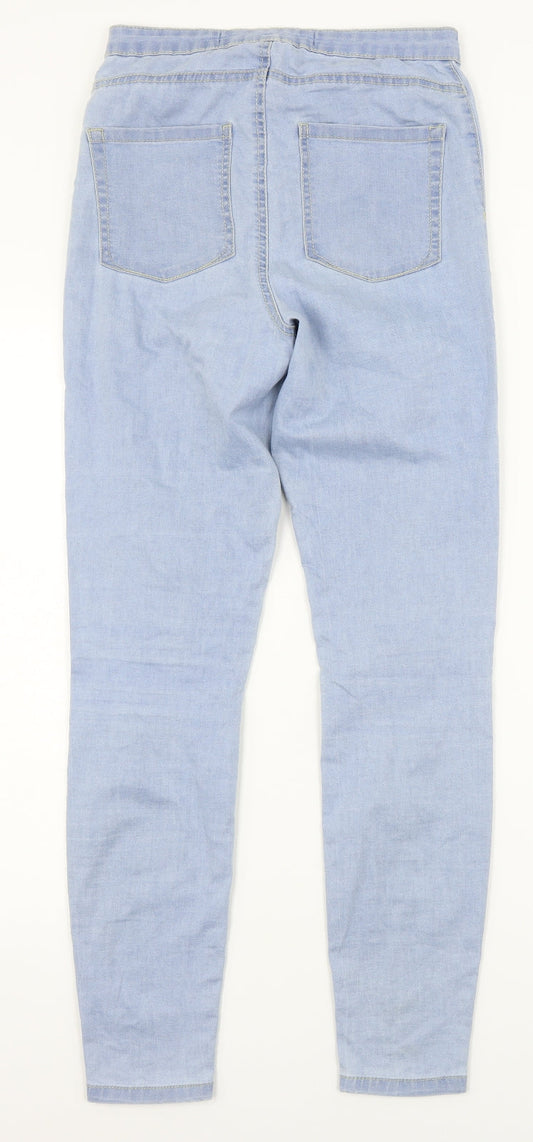 Denim Co Womens Blue Denim Straight Jeans Size 8 L26.5 in