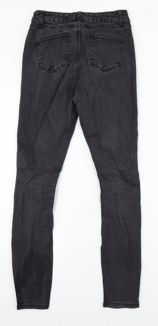 Denim Co Womens Black Denim Skinny Jeans Size 8 L27 in