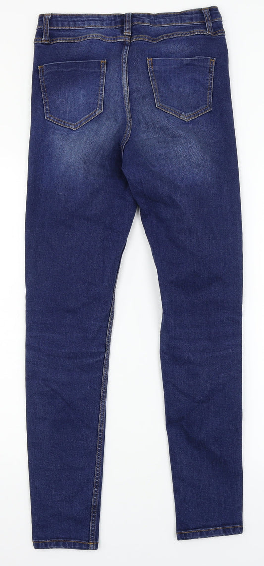 Denim Co Womens Blue Denim Straight Jeans Size 6 L28 in