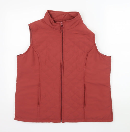 Womens UK Size M EWM Red Gilet