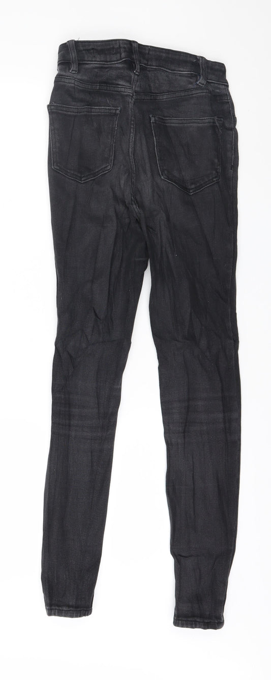 New Look Womens Grey Denim Skinny Jeans Size 10 L28 in