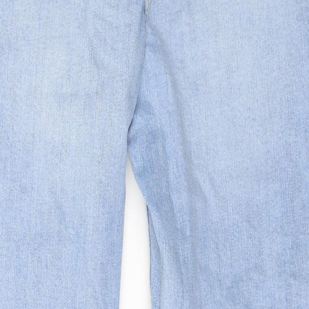 George Womens Blue Denim Straight Jeans Size 6 L30 in