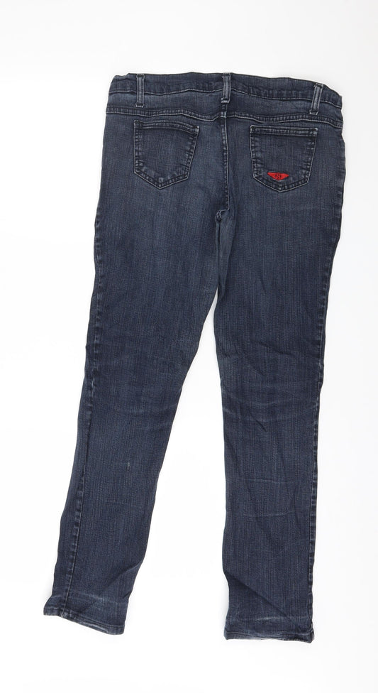 Womens UK Size 32 in Preworn Regular Fit Straight Blue Jeans