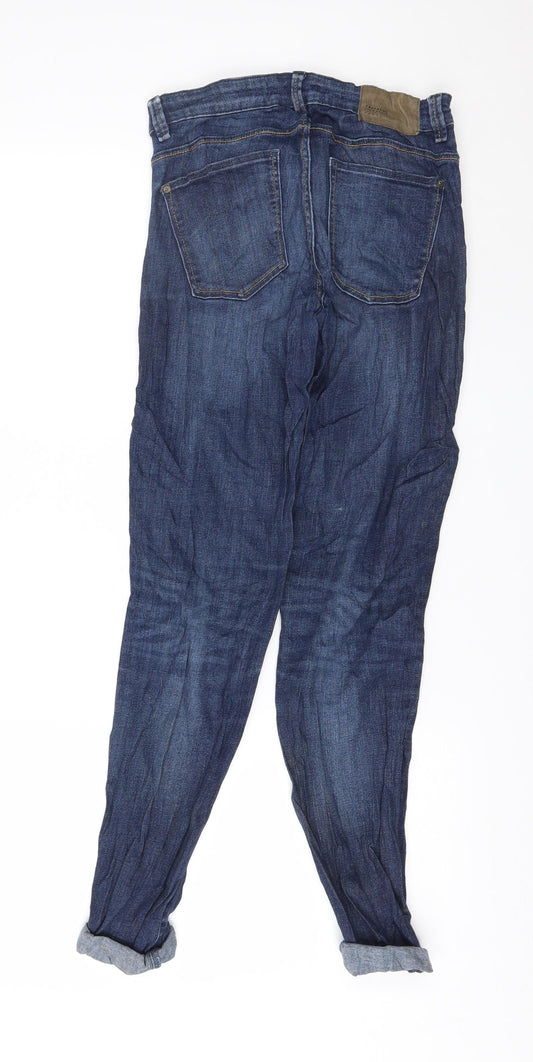 Zara Womens Blue Denim Skinny Jeans Size 8 L28 in