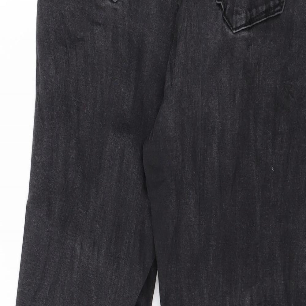 Denim & Co. Womens Grey Denim Skinny Jeans Size 14 L27 in