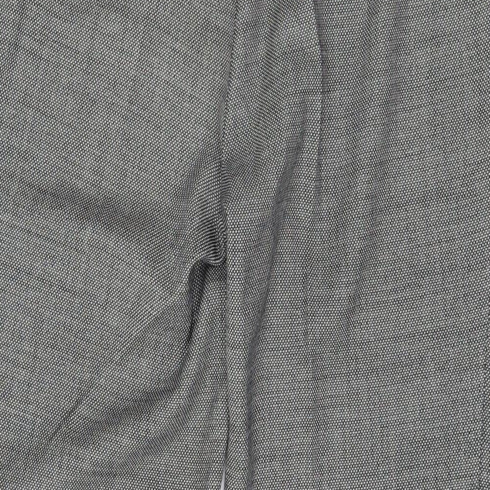 Eugen Klein Womens Grey Polka Dot Trousers Size 16 L27 in