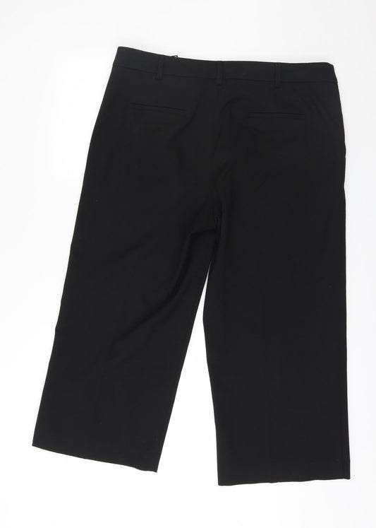 Womens UK Size 14 NEXT Regular Fit Black Trousers