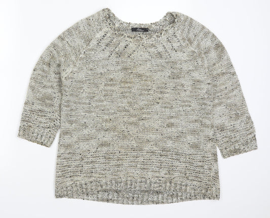 Bonmarché Womens Gold Pullover Jumper Size M