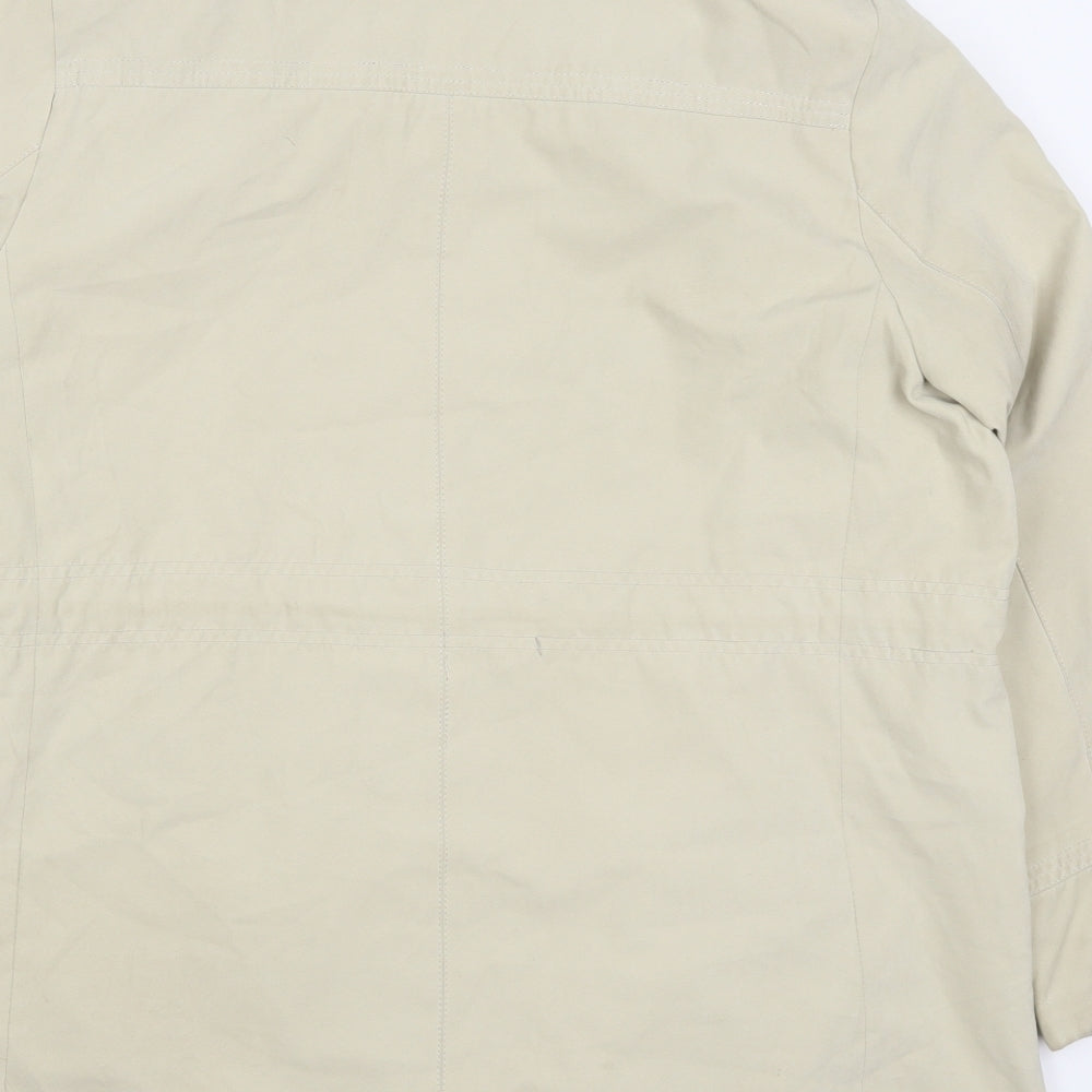 Womens UK Size L Preworn Beige Pea Coat