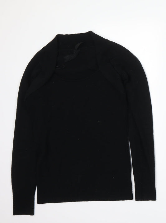 Evie Womens Black Pullover Jumper Size 6