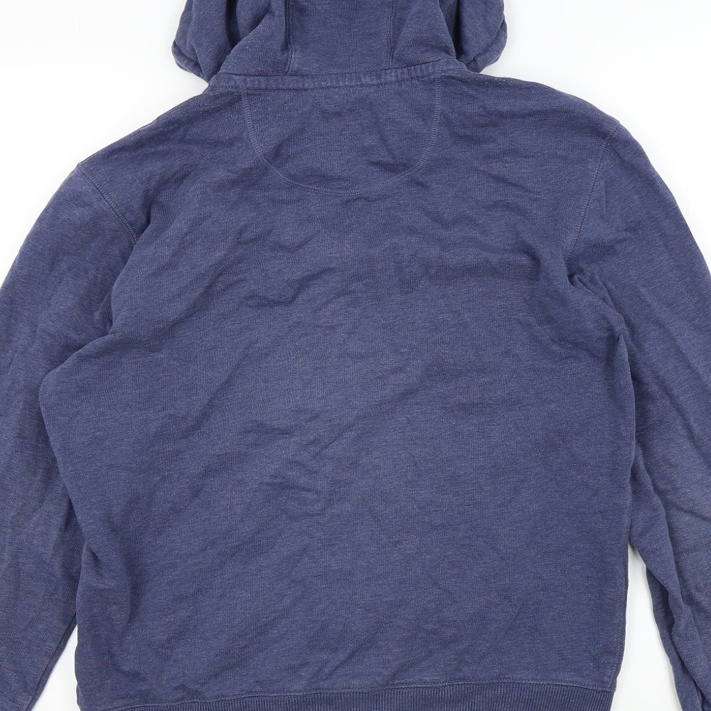 M&S Mens Blue Full Zip Jumper Size M
