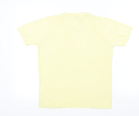Pure & Natural Womens Yellow Pullover Jumper Size 10