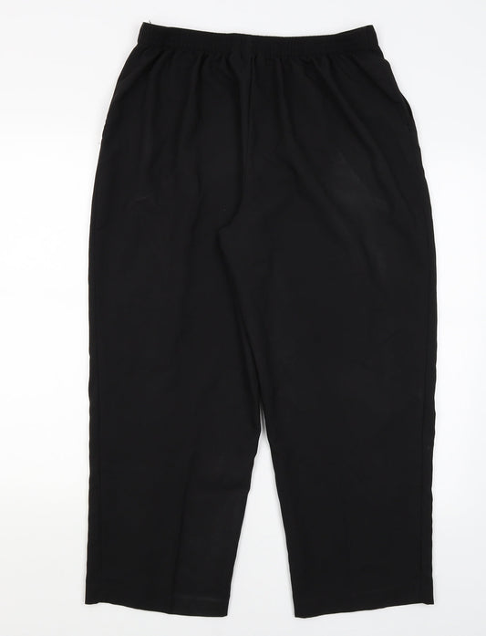 Womens UK Size 16 Ellie Louise Regular Fit Black Trousers