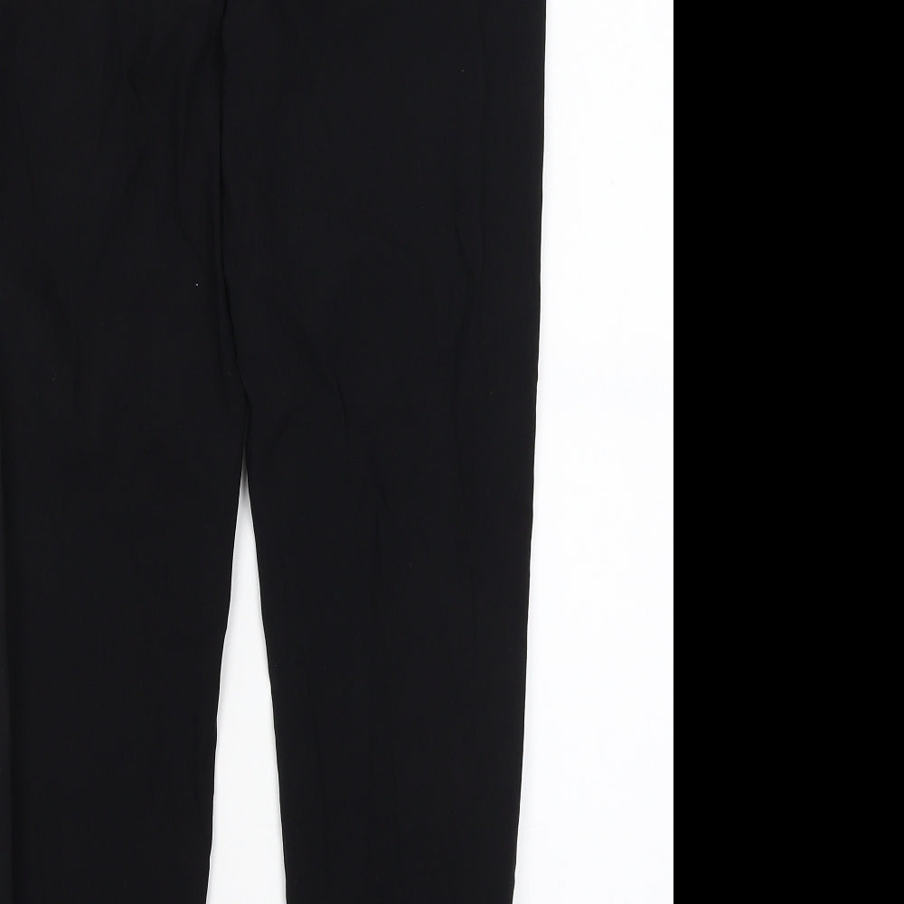 Classic Womens Black Trousers Size 12 L26 in