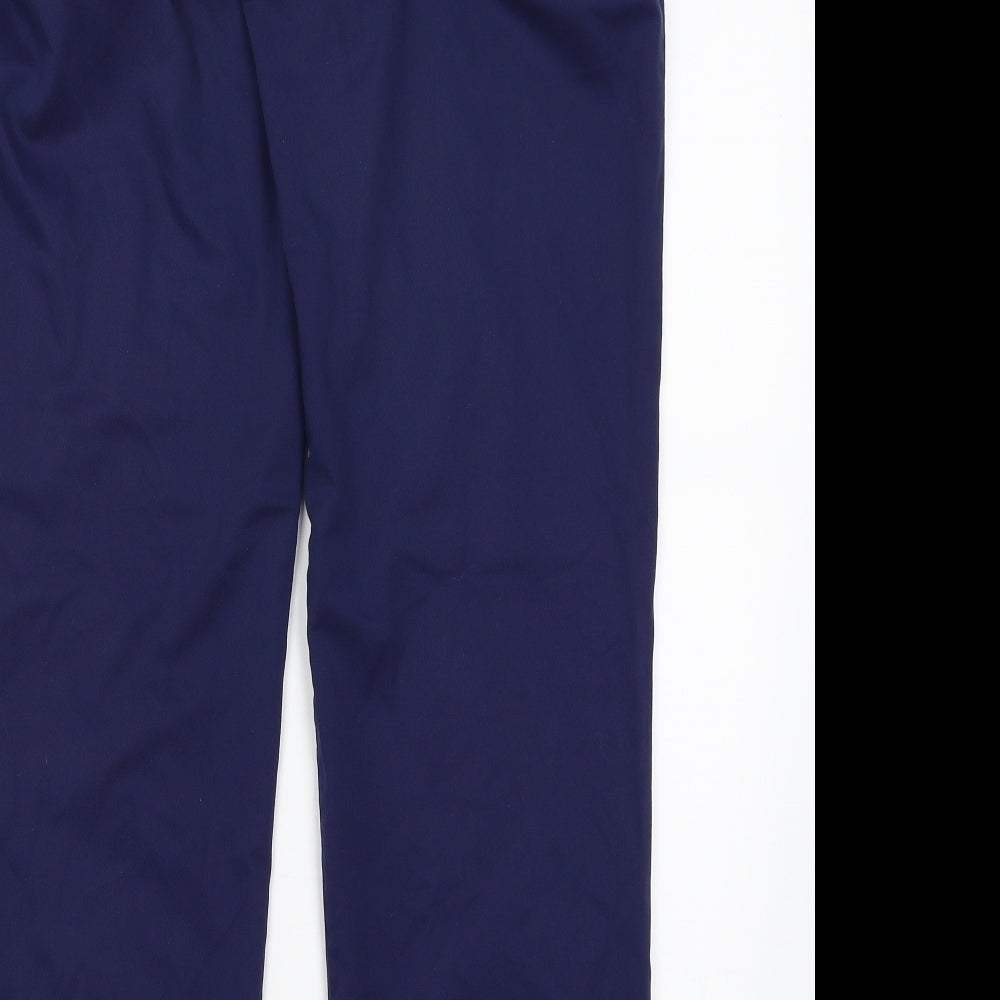 Womens UK Size 12 Preworn Regular Fit Blue Trousers