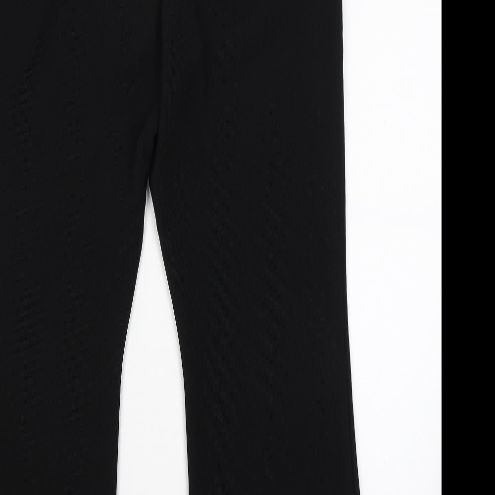 Womens UK Size 16 Xe Regular Fit Capri Black Trousers