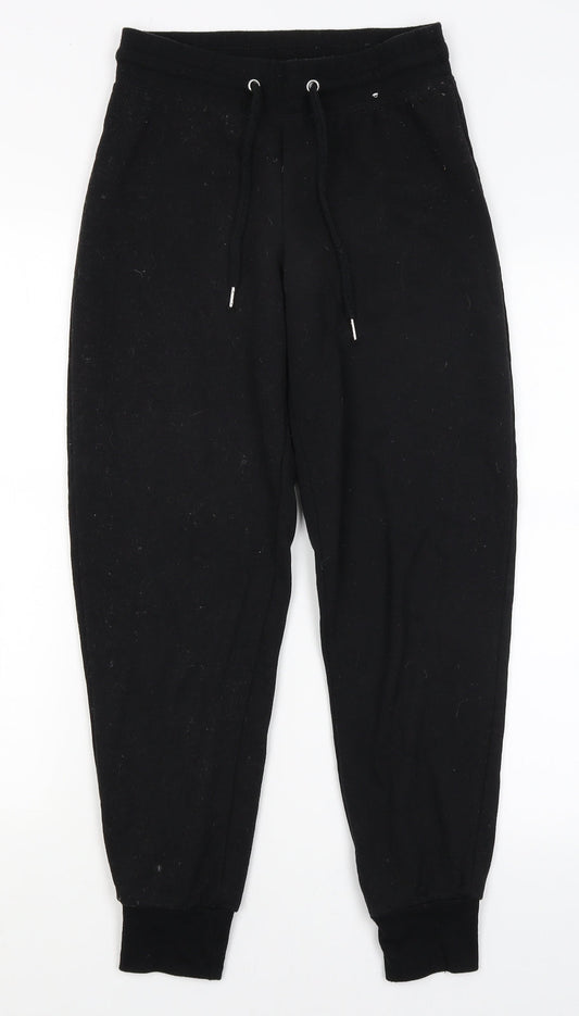 Womens UK Size XS Primark Regular Fit Sweatpants Black Trousers