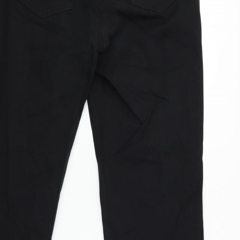 Gerry Weber Womens Black Denim Straight Jeans Size 12 L28 in