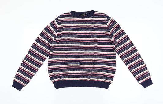Primark Womens Multicoloured Striped Knit Pullover Jumper Size 12