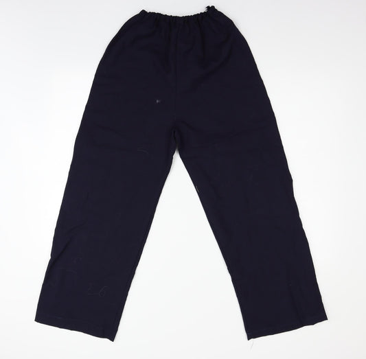 Womens UK Size 8 Preworn Regular Fit Blue Trousers