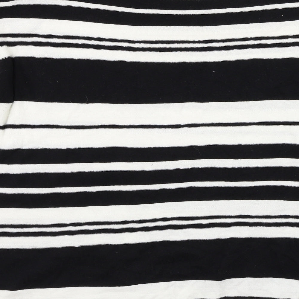 NEXT Womens White Striped Pullover Jumper Size 12
