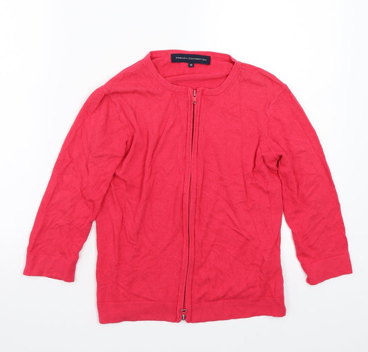 Womens UK Size M French Connection Pink Basic Button-Up