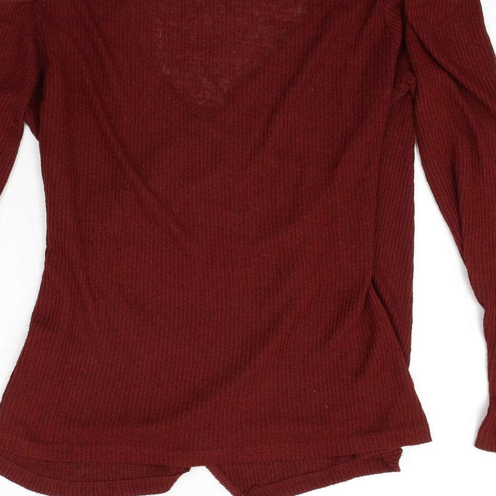 Womens UK Size L Koton Red Basic Blouse