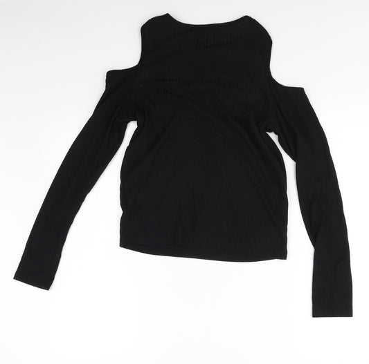 Womens UK Size 12 Select Black Basic T-Shirt
